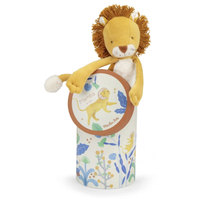 POUPÉE LION MAMBA (EN BOÎTE) - LA FORÊT MAWA - MOULIN ROTY