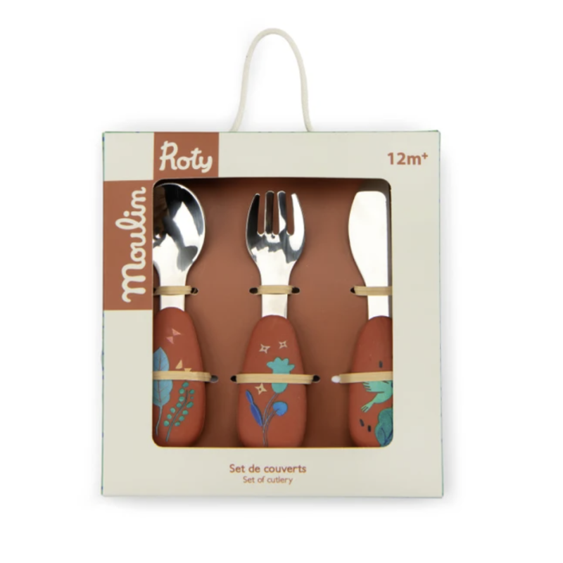 SET COUVERTS SILICONE - LA FORÊT MAWA - MOULIN ROTY