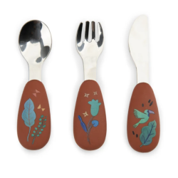 SET COUVERTS SILICONE - LA FORÊT MAWA - MOULIN ROTY