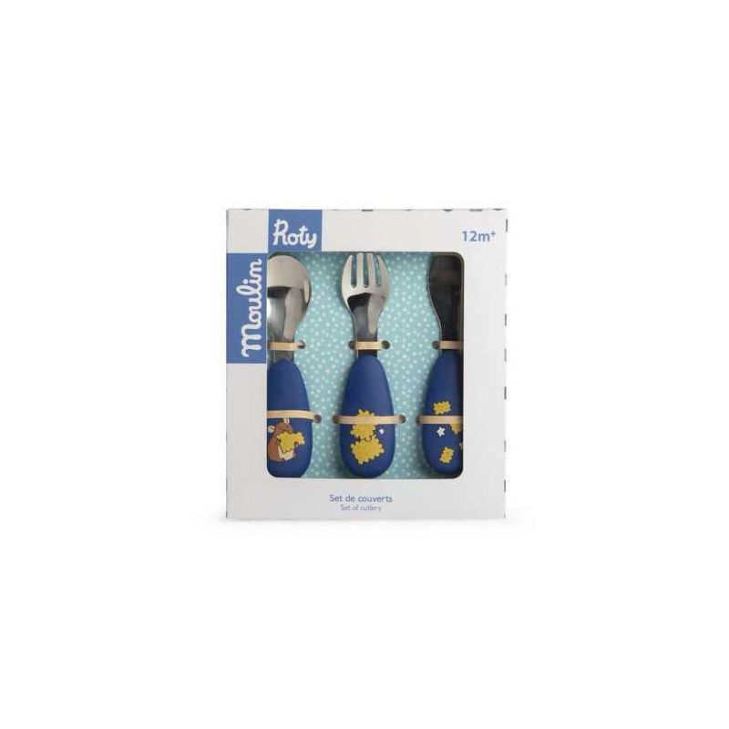 Set de couverts en silicone - PUCE & PILOU - MOULIN ROTY