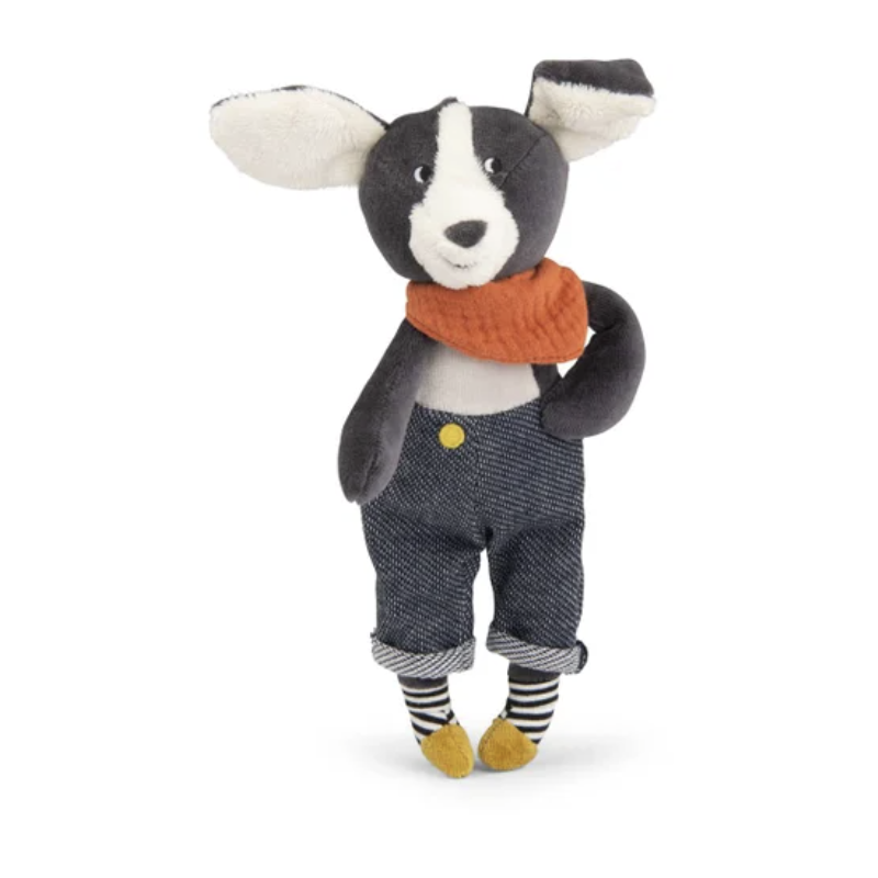 Poupée Chien PILOU bleu - PUCE & PILOU - MOULIN ROTY