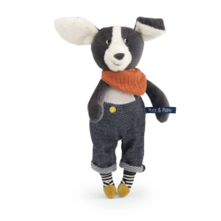 Poupée Chien PILOU bleu - PUCE & PILOU - MOULIN ROTY