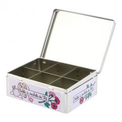 Boîte à thés compartimentée - Beau matin - DERRIERE LA PORTE