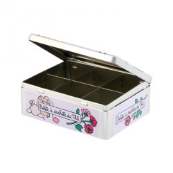 Boîte à thés compartimentée - Beau matin - DERRIERE LA PORTE