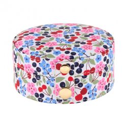 Boîte à Bijoux ECRIN - Liberty cherries - DERRIERE LA PORTE
