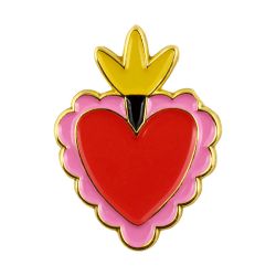 PIN'S COEUR EX-VOTO ROUGE -...