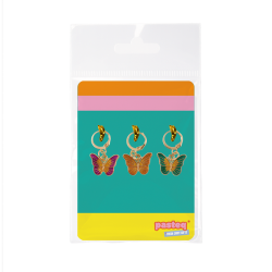 Set de 3 Charms breloques pour lacets - Papillons - DERRIERE LA PORTE