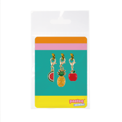 Set de 3 Charms breloques pour lacets - Fruits exotiques - DERRIERZ