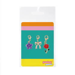 Set de 3 Charms breloques pour lacet - Floral - DERRIERE LA PORTE