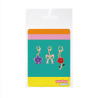 Set de 3 Charms breloques pour lacet - Floral - DERRIERE LA PORTE