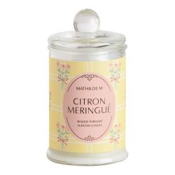 COFFRET BOUGIE 100G et DÉCORS PARFUMES - GOURMANDISES D'ÉTÉ - CITRON MERINGUÉ - MATHILDE. M
