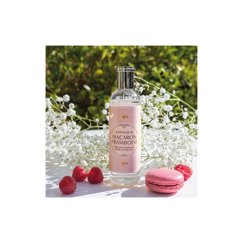 PARFUM D'AMBIANCE 90ML - GOURMANDISES D'ÉTÉ - MACARON FRAMBOISE - MATHILDE.M