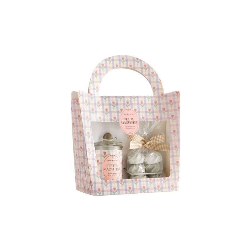 COFFRET BOUGIE 100G et DÉCORS PARFUMES - GOURMANDISES D'ÉTÉ - PETITE MADELEINE - MATHILDE. M