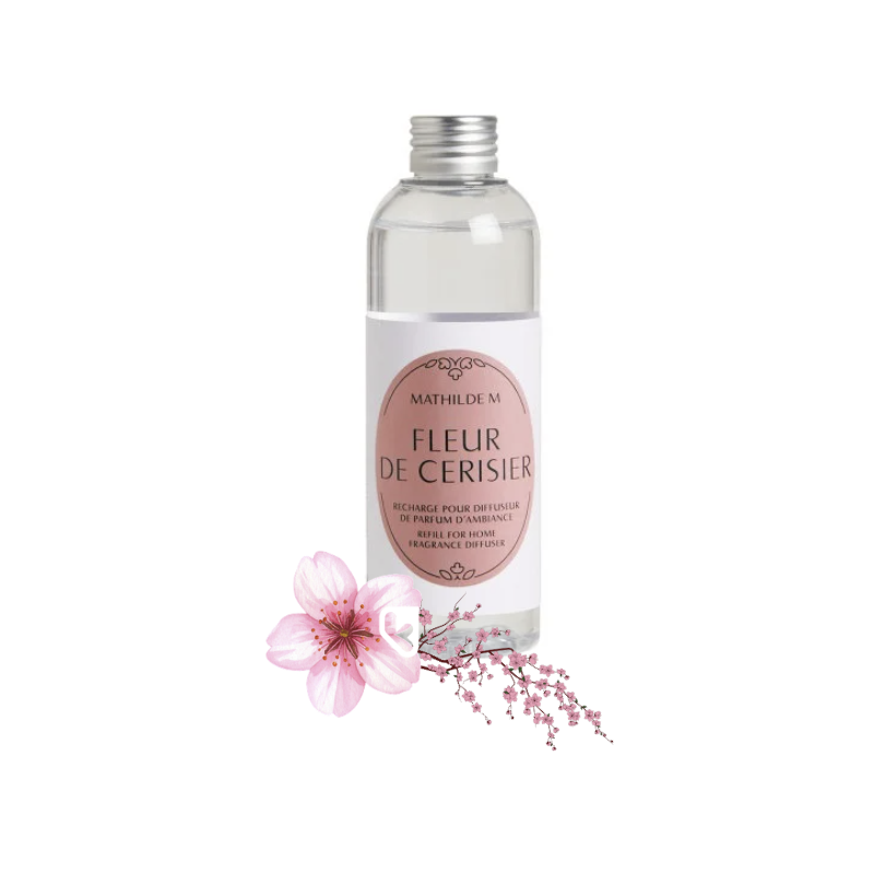 RECHARGE DE PARFUM D'AMBIANCE 200ML - Les intemporelles - FLEUR DE CERISIER - MATHILDE. M
