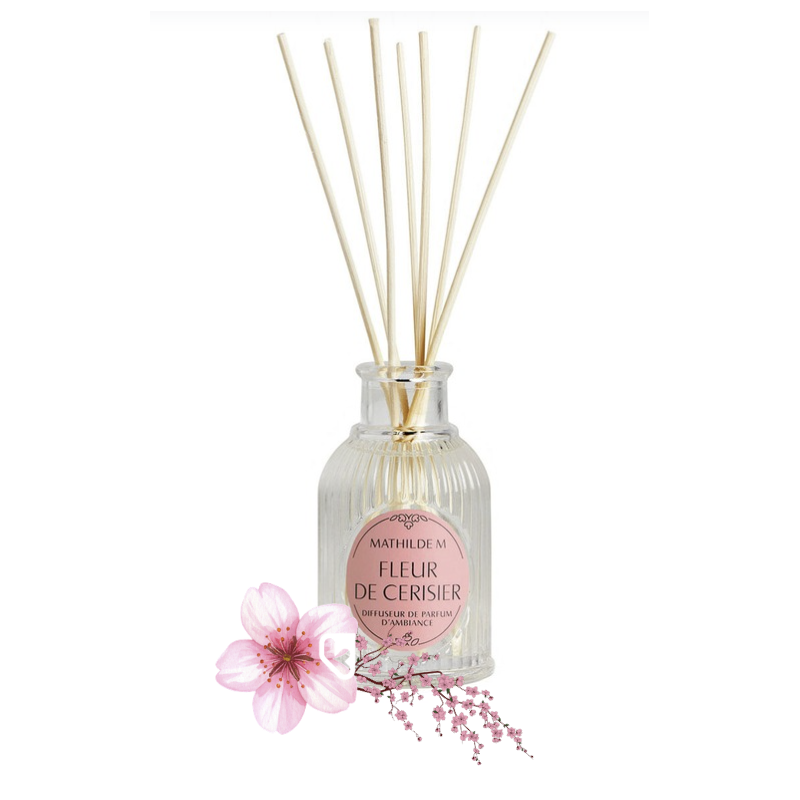 DIFFUSEUR DE PARFUM D'AMBIANCE 90ML - Les Intemporelles - FLEUR DE CERISIER - MATHILDE. M
