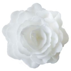 Décos azymes - 3 Roses royales blanches - SCRAPCOOKING