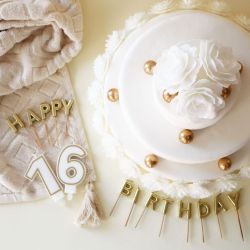 Décos azymes - 3 Roses royales blanches - SCRAPCOOKING