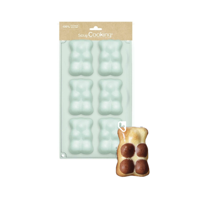 Moule en silicone - OURSONS x6 - SCRAPCOOKING