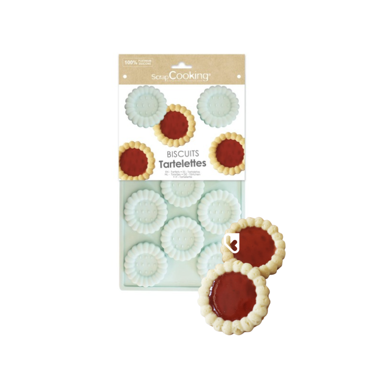 MOULE SILICONE BISCUIT TARTELETTE - SCRAPCOOKING