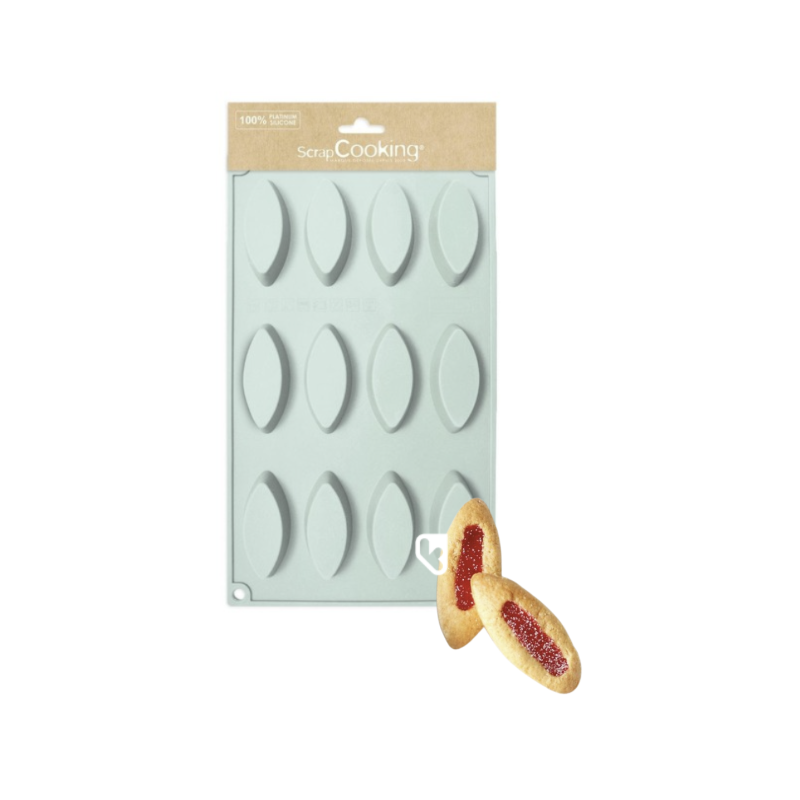 Moule silicone 12 Barquettes - SCRAPCOOKING