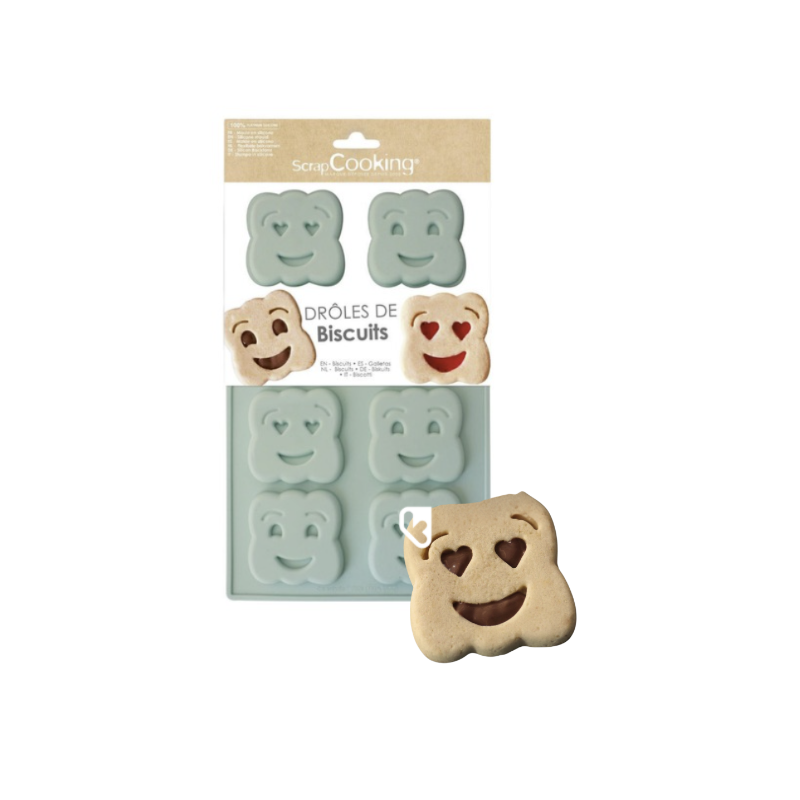 Moule silicone - Drôles de Biscuits - SCRAPCOOKING