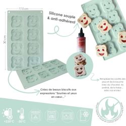 Moule silicone - Drôles de Biscuits - SCRAPCOOKING