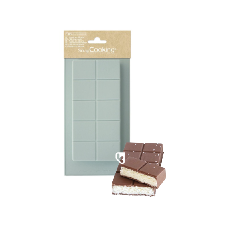 Moule silicone - Tablette de chocolat - SCRAPCOOKING