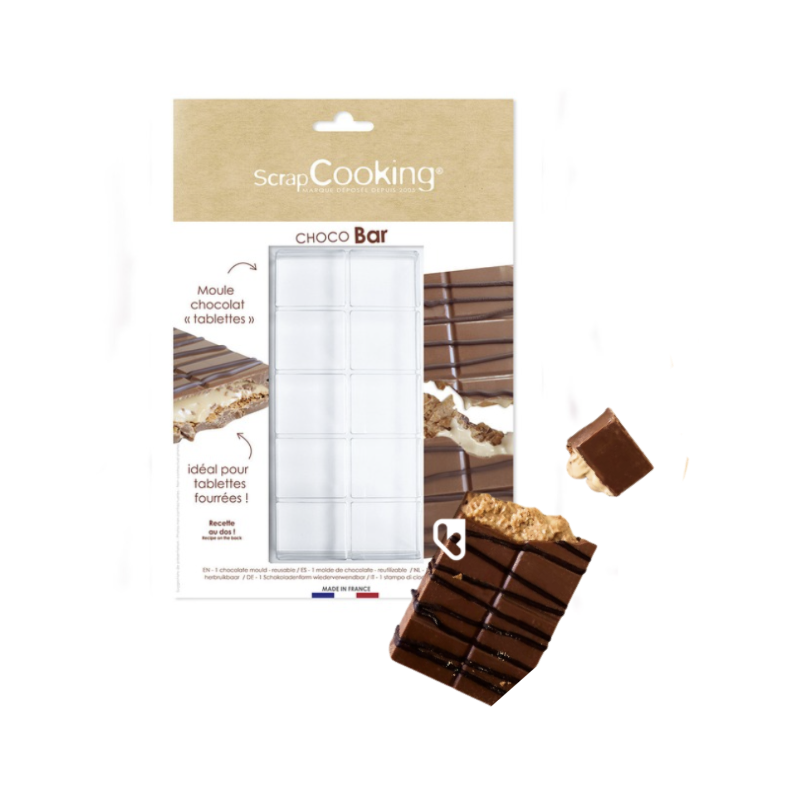 MOULE SEMI RIGIDE CHOCOLAT TABLETTES - SCRAPCOOKING