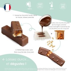 Moule semi-rigide - Barres chocolatées Snack - SCRAPCOOKING