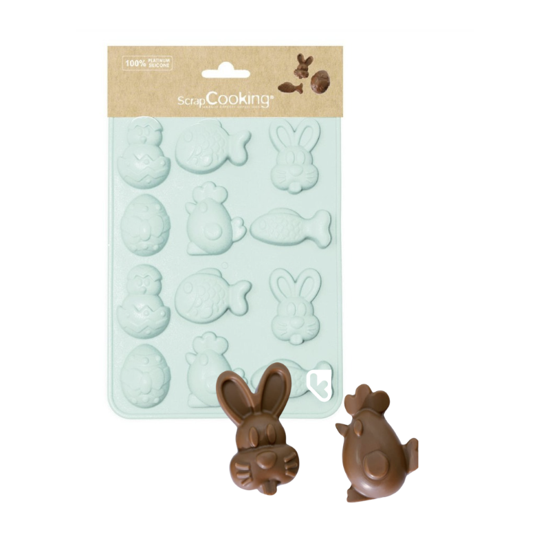 MOULE CHOCO PÂQUES - SCRAPCOOKING