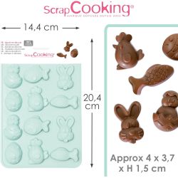 MOULE CHOCO PÂQUES - SCRAPCOOKING