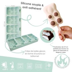 Moule silicone - Glace "Esquim'Ourson" - SCRAPCOOKING