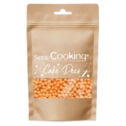 Décors sucrés - Perles dorées - Sachet de 55g - SCRAPCOOKING