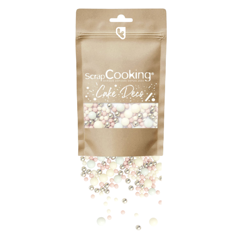 Décors sucrés - Bubbles Pastel - Sachet de 70g - SCRAPCOOKING