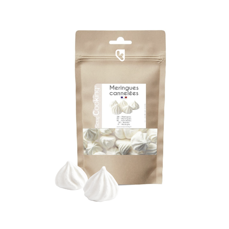 Meringues cannelées - Sachet de 40g - SCRAPCOOKING