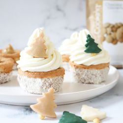 Décors sucrés en pâte d'amande - Sapins de Noël - SCRAPCOOKING