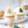 Décors sucrés en pâte d'amande - Sapins de Noël - SCRAPCOOKING