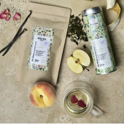 THÉ BLANC POMME YUZU - BOÎTE RONDE 30G - QUAI SUD