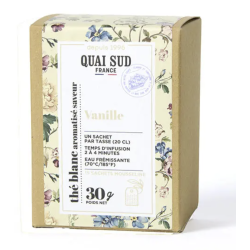 THÉ BLANC VANILLE - BOÎTE 15 INFUSETTES - QUAI SUD