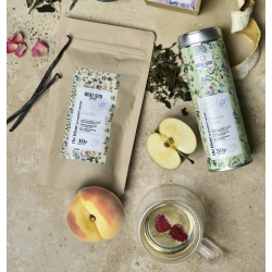 THÉ BLANC VANILLE - BOÎTE RONDE 30G - QUAI SUD