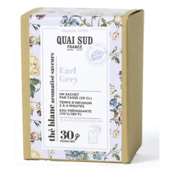 THÉ BLANC EARL GREY BERGAMOTE CALENDULA - BOITE 15 INFUSETTES - QUAI S