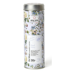 THÉ BLANC EARL GREY BERGAMOTE CALENDULA - BOÎTE RONDE 30G - QUAI SUD