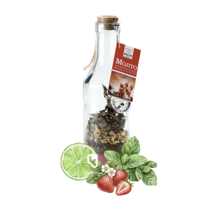 MOJITO FRAISE - MÉLANGE À COCKTAIL EN CARAFE - QUAI SUD
