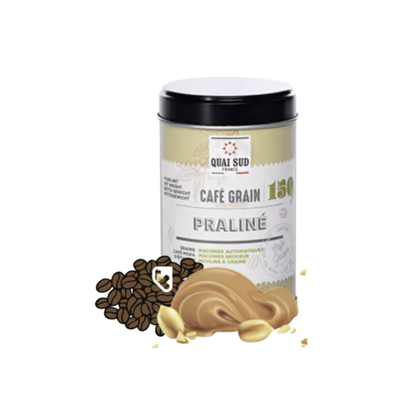 CAFE EN GRAIN AROMATISE PRALINE - QUAI SUD