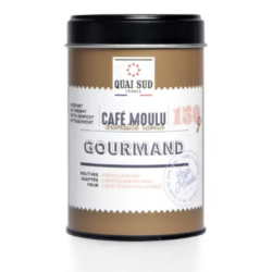 Café moulu aromatisé au Biscuit - Boîte 150g - QUAI SUD