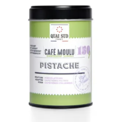 Café moulu aromatisé à la Pistache - Boîte 150g - QUAI SUD