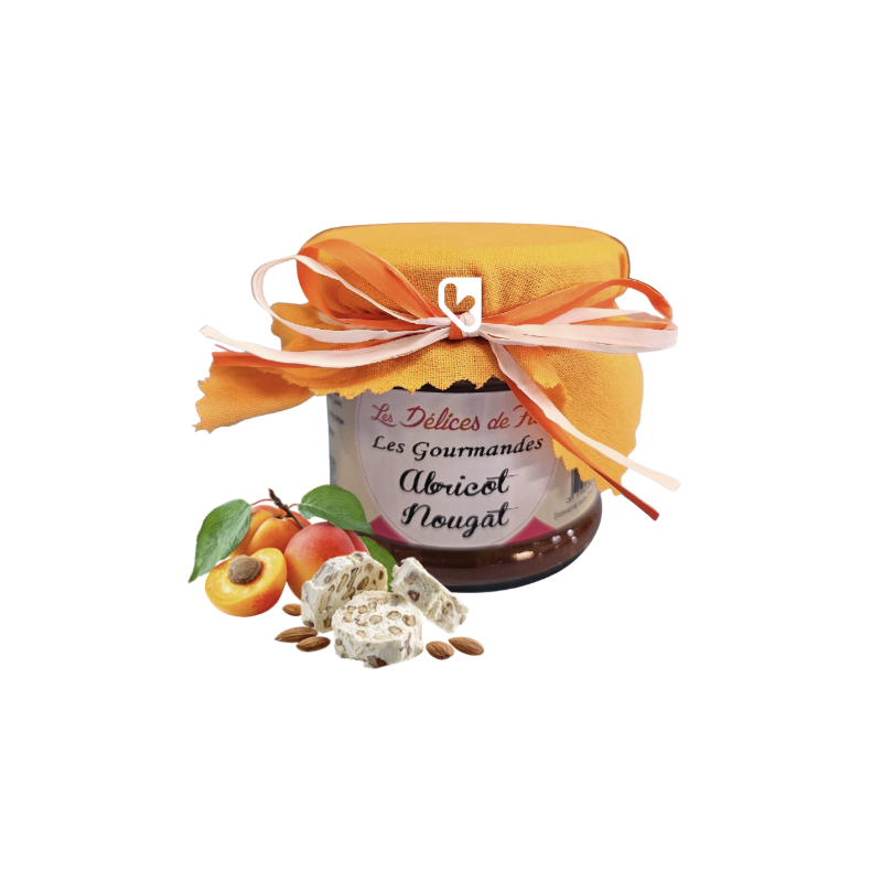 CONFITURE ABRICOT NOUGAT - 130GR - LES DELICES DE FLO