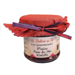 CONFITURE FRAISE FRAISE DES BOIS VIOLETTE - 130GR - LES DELICES DE FLO