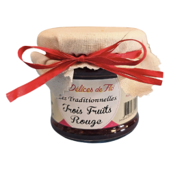CONFITURE TROIS FRUITS ROUGE 130 G - LES DELICES DE FLO