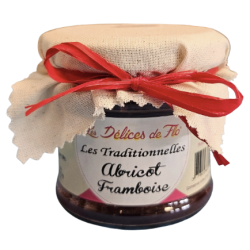 CONFITURE ABRICOT FRAMBOISE 130G - LES DÉLICES DE FLO